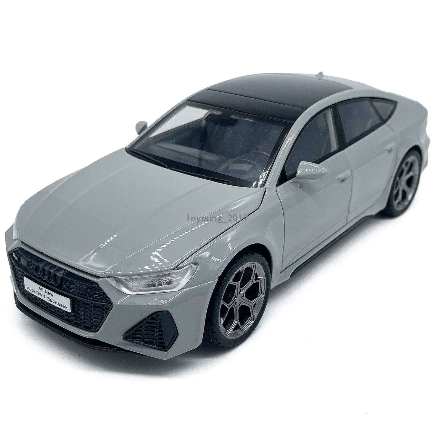 1/24 Scale Audi RS7 Sportback Model Car Diecast Toy Cars 4 Doors Open Pull Back