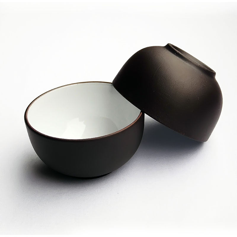 2Pcs Chinese Kungfu Tea Cup Marked Yixing Zisha Tea Set Cup Mini Cup 25Ml