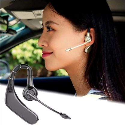 Wireless Bluetooth 5.0 Earpiece Headset Driving Trucker Earbuds Noise Cancelling