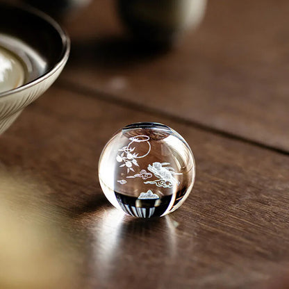 Moon Crystal Lid Holder Zisha Pot Cover Bracket Tea Ceremony Accessories