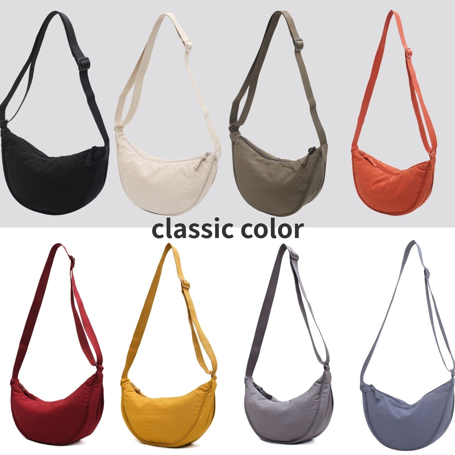 Simple Nylon Hobos Shoulder Bag Padded Messenger Small Purse Handbags 30*15*9CM