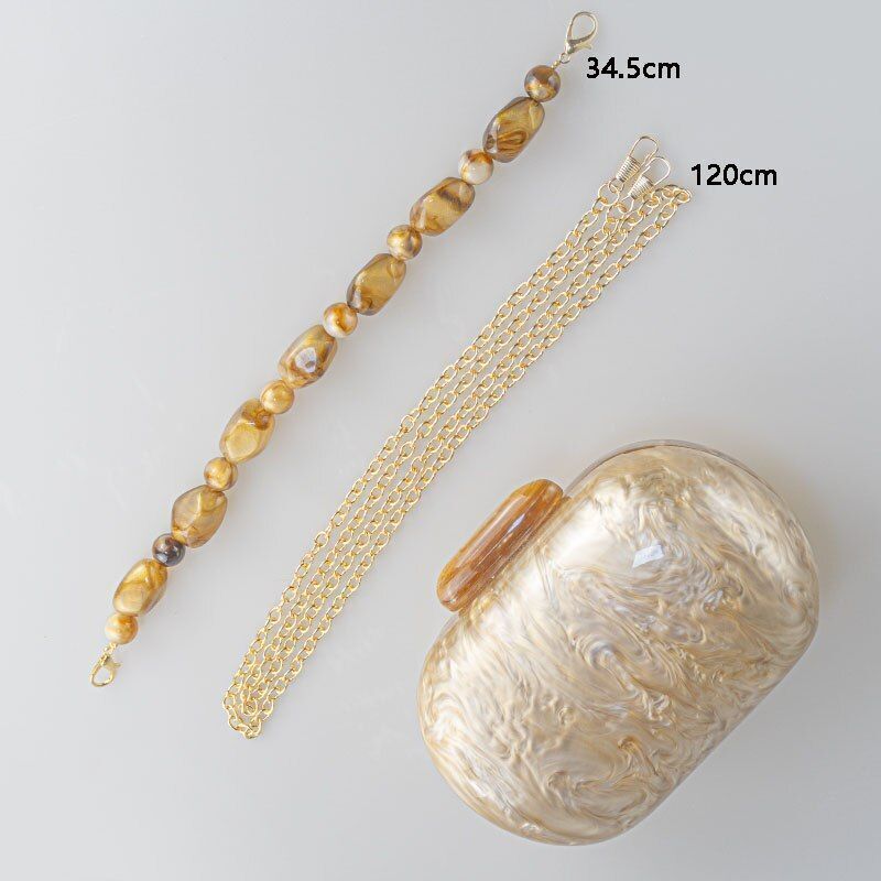 Pearl Acrylic Clutch Marble Handbag Evening Bag Wedding Wallet Party Prom Purse
