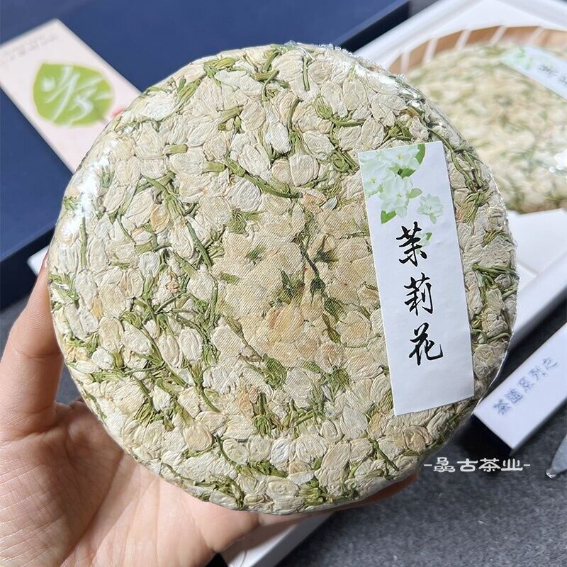 Jasmine Aroma Dried Flower Tea Cake Blooming Tea Nectar Scented Herbal Tea 茉莉花茶