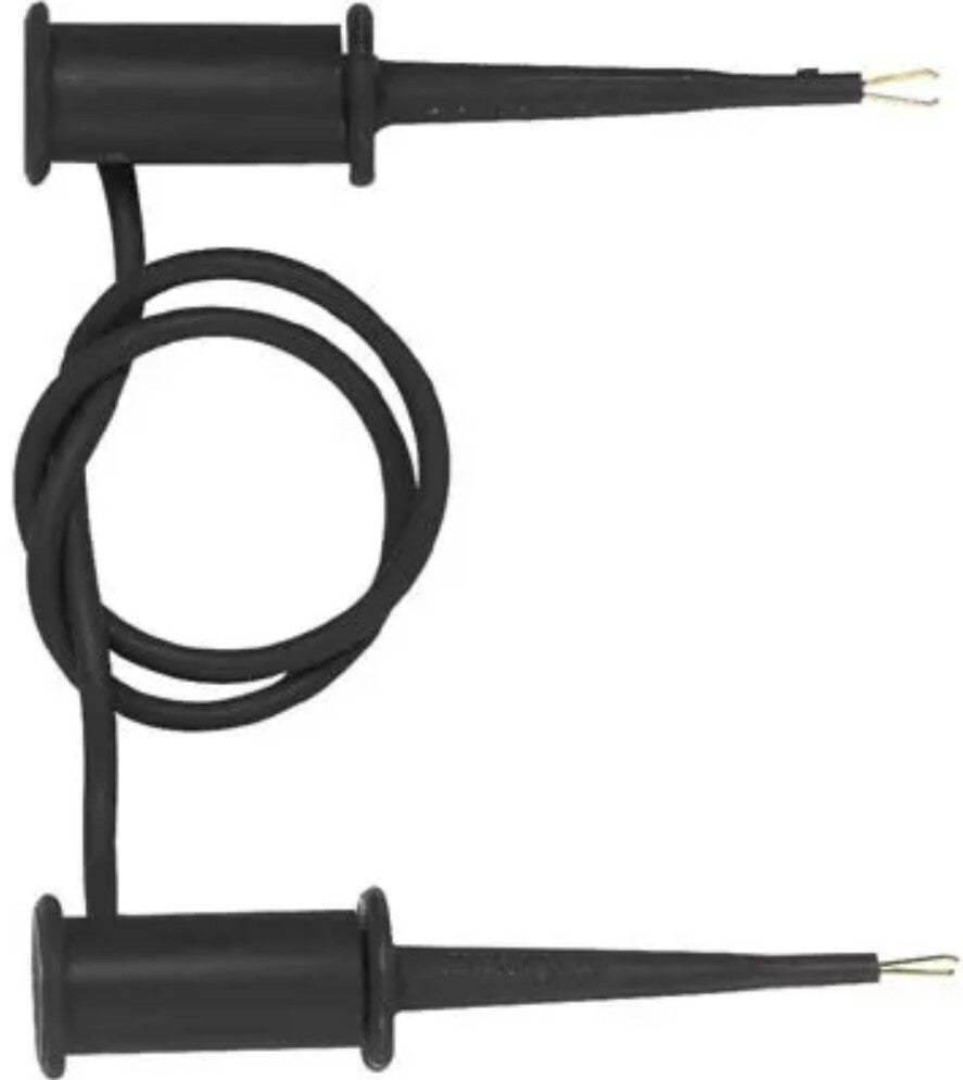 Pomona SMD Pincer to SMD Pincer Test Lead 150VDC, Black (5301-12-0)
