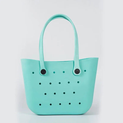 Beach Tote Bag Rubber Basket Travel Beach Pool Sports Outdoor Shoulder HandBag