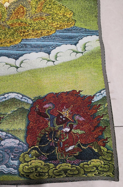 36" Tibet Tibetan Cloth Silk Buddhism Vajrasattva Buddha Tangka Thangka Mural