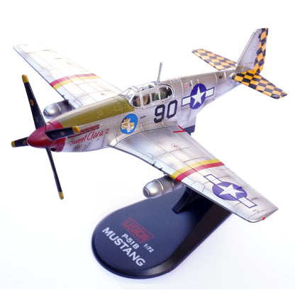 1:72 LEGION P-51B MUSTANG Fighter Plane Aircraft Diecast Airplane Model