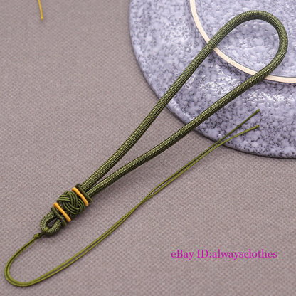 Wholesale 10Pc Nylon Handmade Pineapple Hat Knot Woven Jade Pendant Hand Rope