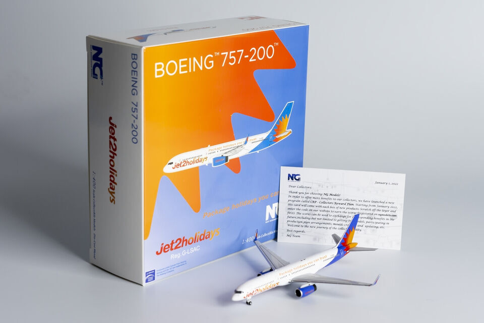 1:400 NG Model Jet2 BOEING 757-200 Passenger Airplane Diecast Aircraft Model