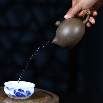 230ml Chinese Real Yixing Zisha Marked Tea Pot Clay Kungfu Tea Pot New