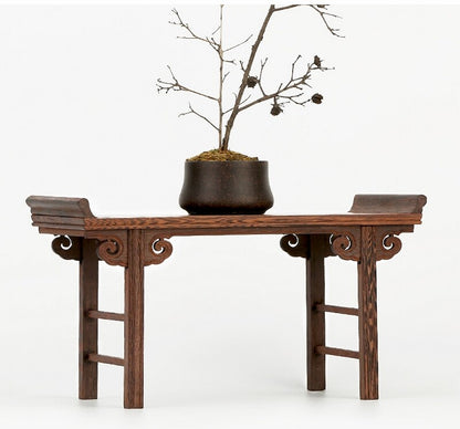3 Wenge Wood Photography Display Stand Shelf Table Bonsai Stone Miniature Rack