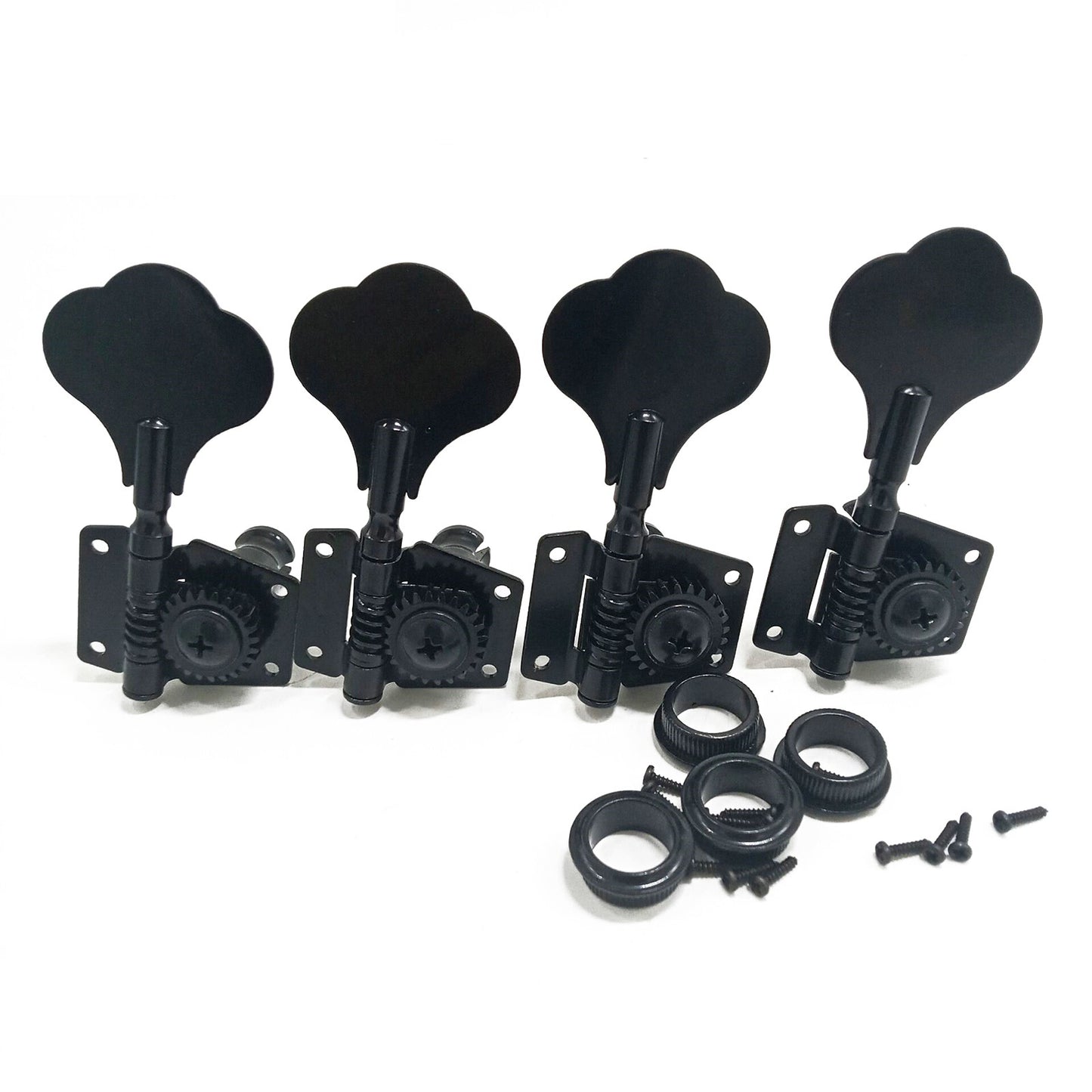Black/Sliver Zinc Alloy Bass Guitar Tuners Tuning Pegs Keys Machine Heads Gear