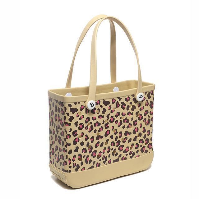 Large Rubber Beach Shoulder Tote Bag Luxury Summer Travel Outdoor Waterproof Bag
