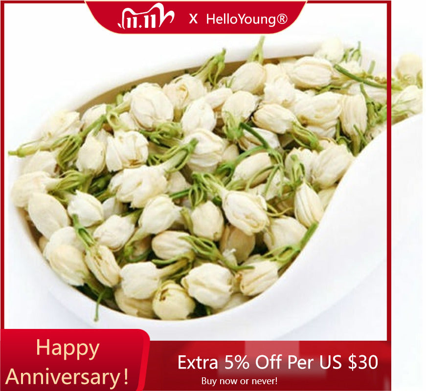 Loose Leaves Dried Jasmine Flower Tea Organic Flower Tea Herbal Tea Ecology 50g-