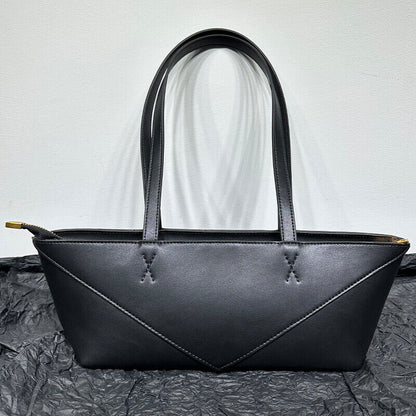 Small Real Leather Fold Shoulder bag Tote Handbag Fashion Purse Top Handles