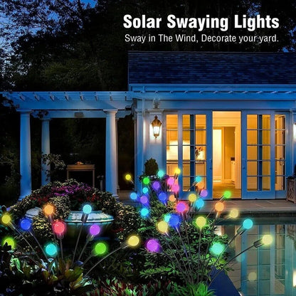 Lampara de Luciernaga 8 Led Solar Impermeable Luz para Exteriores Jardines Casa