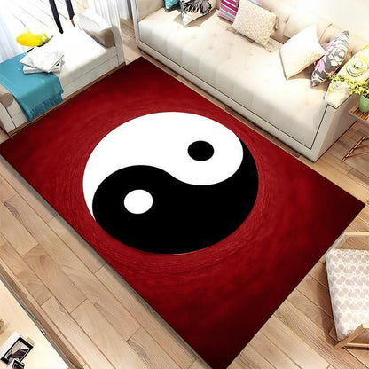 Chinese Tai Chi Carpet Bagua Yin Yang Area Rug Living Room Bedroom Non-slip Mat