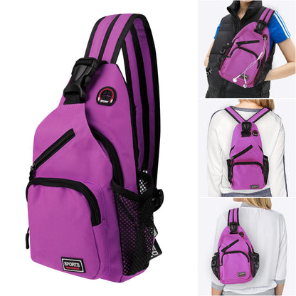 Women Outdoor Chest Pack Sport Shoulder Sling Backpack Crossbody Bag Waterproof