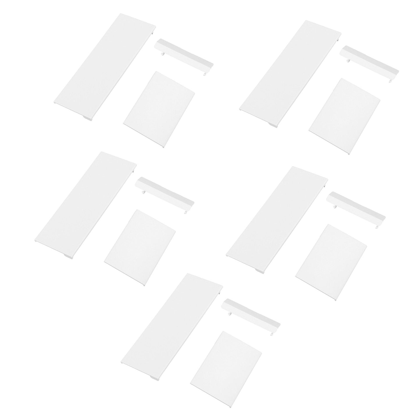 15Pcs Memory Card Door Slot Cover Replacement Lids for Nintendo Wii Game Console