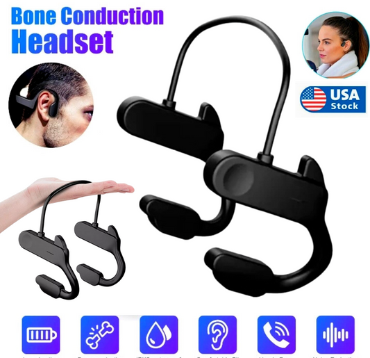 Bone Conduction Headphones Bluetooth 5.2 Wireless Earbuds Outdoor Sport Headset