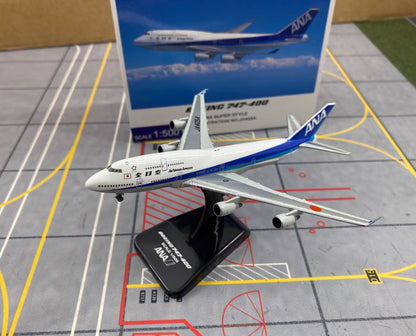 1:500 Hogan ANA BOEING 747-400 Passenger Plane Airplane Diecast Aircraft Model