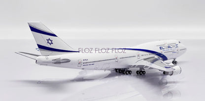 JC WINGS Israel Airlines for Boeing B747-400 4X-ELA With Aviationtag 1:400 Model
