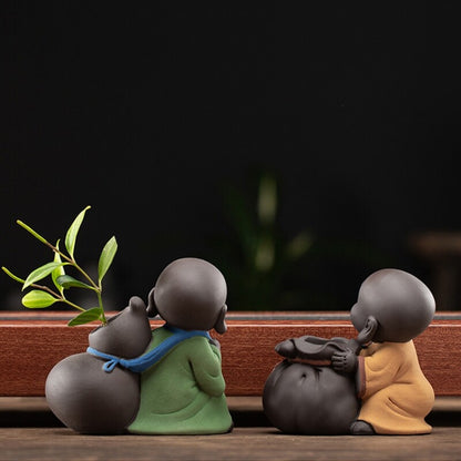 tea pet yixing zisha purple clay mascot mini vase Happiness wealth longevity new