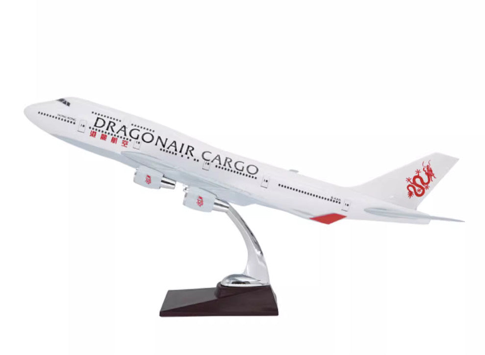 47CM 1:150 DRAGONAIR CARGO BOEING 747-400 Aeroplane Resin Plane Aircrarft Model