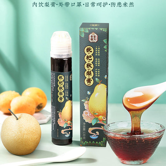 枇杷秋梨膏 老金磨方手工雪梨膏润喉 秋冬季润养autumn Loquat Pear Paste Moisturize Throat130g Qiu Li Gao