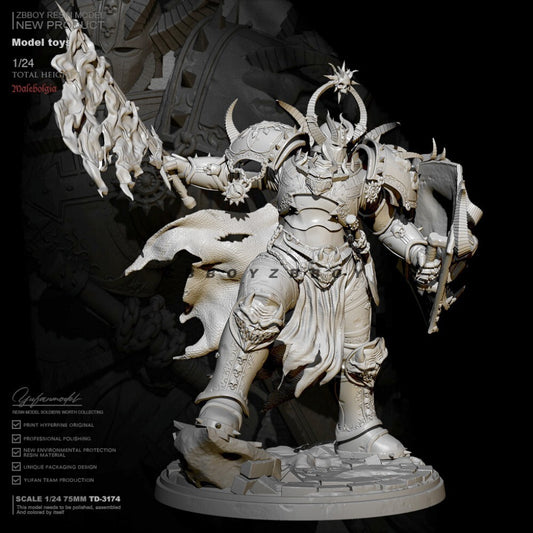 1/24 resin figures model Fantastic Demon General Unassembled Unpainted