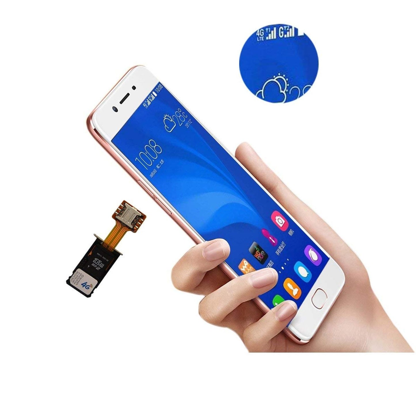 Hybrid Dual SIM Card Micro Adapter for Android Nano To NAMO For Huawei Samsung