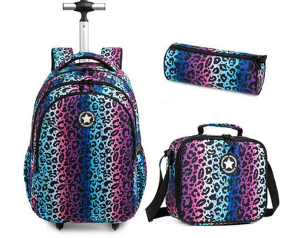Kids Bag Wheels School Backpack Children School Backpack Girls Travel Bags