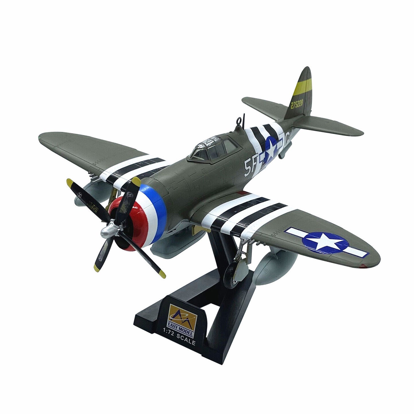 1:72 World War II US Army P47D Lightning fighter model aircraft model decoration