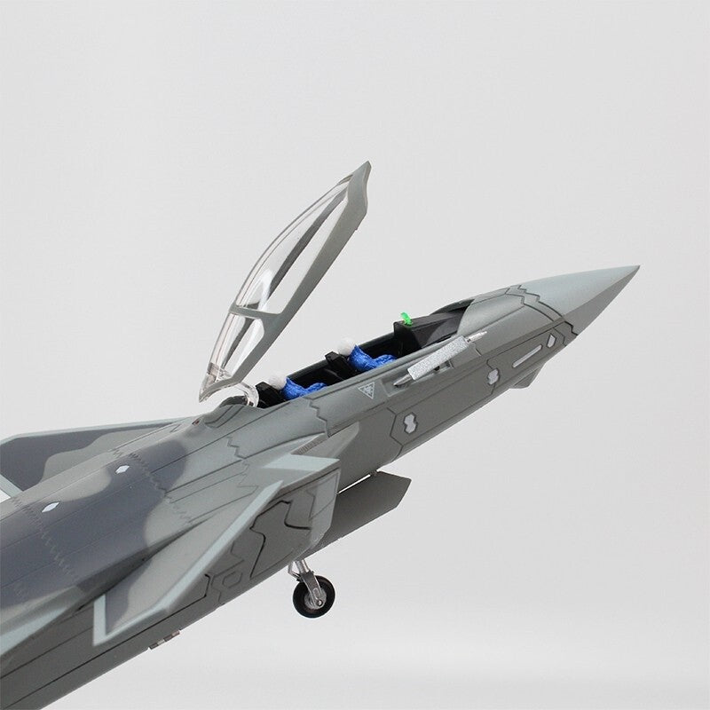 1:58 37CM China Air Force J-20S Stealth Fighter Plane Diecast Aircraft Model