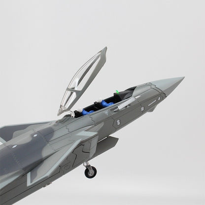 1:58 37CM China Air Force J-20S Stealth Fighter Plane Diecast Aircraft Model