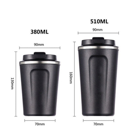 1Pc Stainless Steel Coffee Mug Thickened Thermos Mugs Double Wall Vacuum Flask