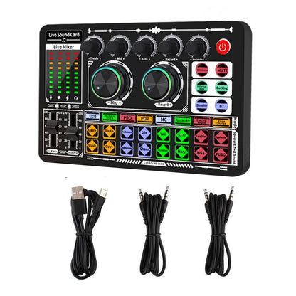 F999 Bluetooth Live Sound Card Multifunctional Voice Change For Live Steaming
