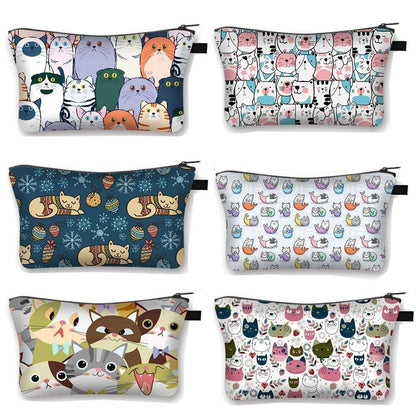 Cosmetic Bag Cartoon Toiletries Purse Small Clutch Makeup Handbag 13*15*21CM 1PC