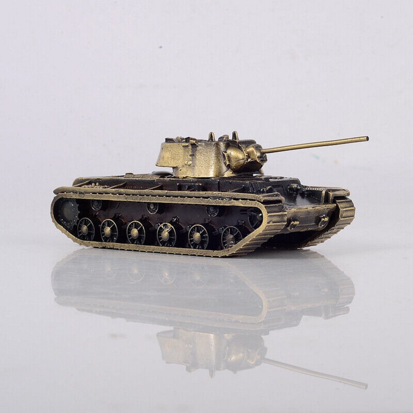 1:72 The Soviet Union CCCP KV-1 Heavy Tank Tank Model All-metal Bronze