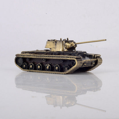1:72 The Soviet Union CCCP KV-1 Heavy Tank Tank Model All-metal Bronze