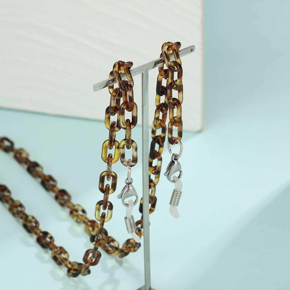 Acrylic Chain Face Mask Necklace Glasses Sunglasses Straps Women Men Neck Holder