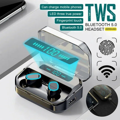 Noise Cancelling Bluetooth 5.0 Wireless TWS Earbuds Headphone Headset Waterproof