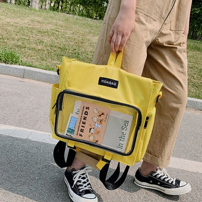 Backpack Clear Pocket Large Transparent Shoulder Bag Traveling 38*8.5*33 CM 1 PC