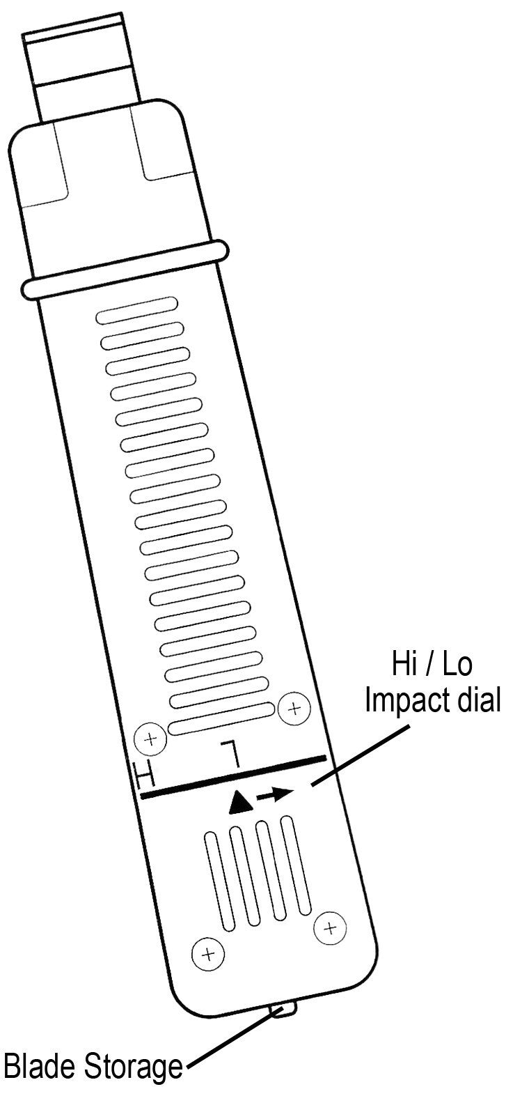 Impact Punchdown Tool for 66 & 110 Terminal Blocks (blades not included) HT-3140