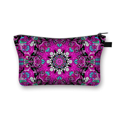 Vintage Pattern Multifunctional Cosmetic Bags Organizer Gothic Wallet Polyester