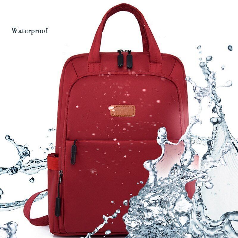 Waterproof Backpack Oxford Student School 13.4Inch Laptop Traveling Bag Rucksack