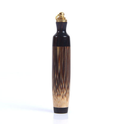 Purple Sandalwood Bamboo Snuff Bottle 0.79×2.56in Chinese Style Vintage Gift