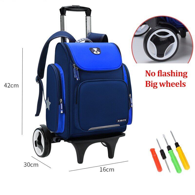 Student School Bag Backpack Bag School Backpack Wheeled Bag Trolley Wheels