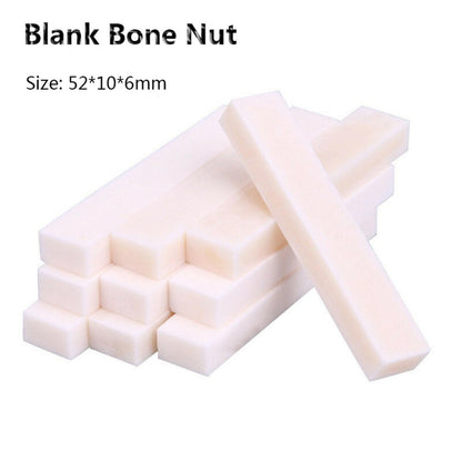 5Pcs Guitar Bone Nut Blank 2.04*0.39*0.23' Ukulele Luthier Saddle Bass Builder