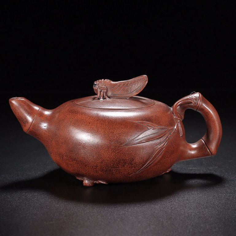 Chinese Yixing Purple Clay Teapot Tea Set Pot Zisha Ceramic Cute Decor Figurine